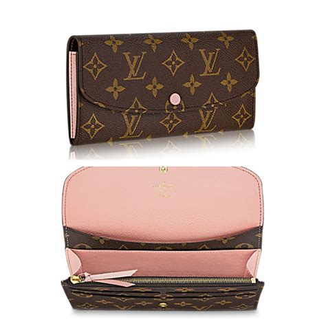 louis vuitton pink inside wallet|Louis Vuitton wallet emilie.